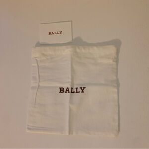 EMPTY Bally Small White Drawstring Dust Bag